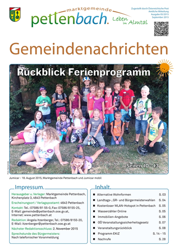 Vorschaubild - Gemeindenachrichten 05/2015